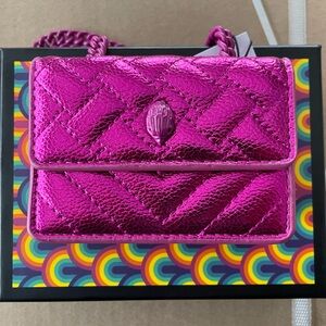 Pink Kurt Geiger Micro Kensington
Faux Leather Crossbody Bag